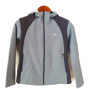 The North Face Summit Series Blue/Gray Nylon hoodie Jacket